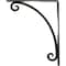 Ekena Millwork Legacy Wrought Iron Bracket, (Single center brace), Antiqued Brass 1 1/2"W x 10"D x 12"H BKTM01X10X12SLEABS - alternate 6